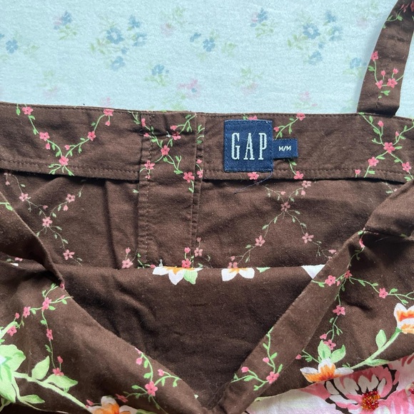 GAP Brown Floral Camisole with Pink and Orange Accents - Picture 3 of 5